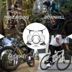 TOBWOLF Upgrade Four-Piston MTB Disc Brake Set, Hydraulic Brakes Kit with 160mm Rotors & Ceramic Brake Pads, Left Front 85cm & Right Rear 145cm Disc Brake Conversion Kit for Mountain Bike E-Bike