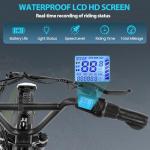 Caroma 819W Foldable Electric Scooter Adults, 20" Fat Tire Electric Bike with 500Wh Battery, Up to 30Miles & 20MPH, Adult Electric Bicycles for Commuting with Basket&Adjustable Seat（Black）