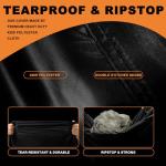 AIBILEY Adult Tricycle Cover Outdoor Storage Waterproof ,Heavy Duty Anti-UV 420D Tearproof Bike Covers Fit for Electric Trike,3 Wheels Bicycle,All Weather Use,Windproof Buckle,Lock Hole