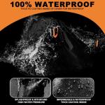 AIBILEY Adult Tricycle Cover Outdoor Storage Waterproof ,Heavy Duty Anti-UV 420D Tearproof Bike Covers Fit for Electric Trike,3 Wheels Bicycle,All Weather Use,Windproof Buckle,Lock Hole