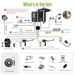 BAFANG 1000W Mid Drive Kit,BBS03 BBS-HD 52V Ebike Motor with Digital Display&46T Chainring,Mid Drive Electric Bike Conversion Kits with Battery(Optional) Fit 68-73MM BB Size Bikes