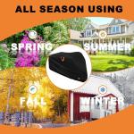 AIBILEY Adult Tricycle Cover Outdoor Storage Waterproof ,Heavy Duty Anti-UV 420D Tearproof Bike Covers Fit for Electric Trike,3 Wheels Bicycle,All Weather Use,Windproof Buckle,Lock Hole