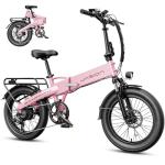 Jasion Electric Bike for Adults, 1000W Peak Motor up to 25MPH Top Speed Ebike, Aluminum 20'' Fat Tire Electric Bike Built-in 48V Removable Battery with 55 Max Miles, EBS Folding Ebikes for Adults