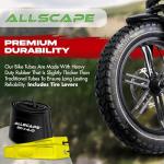 HEB - Heavy Duty Bike Tube for Ebike Tires - Puncture Resistant Inner Tube for 20x4 / 26x4 Bike Tire, Fat Tire Tube, MTB, 20 inch x 4.0 inch and 26 inch x 4.0 inch Bike Tubes (20" x 4", 2 Pack)