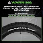 HEB - Heavy Duty Bike Tube for Ebike Tires - Puncture Resistant Inner Tube for 20x4 / 26x4 Bike Tire, Fat Tire Tube, MTB, 20 inch x 4.0 inch and 26 inch x 4.0 inch Bike Tubes (20" x 4", 2 Pack)