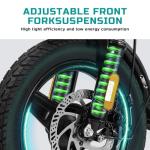 Electric Bike for Adults Teens, Commuter City Folding ebike with 560W Motor and 48V Battery, 24MPH 3-Level Pedals Assist, Dual Disc Brakes,14" Compact Foldable Electric bicycle with UL 2849 Certified2