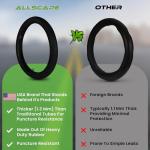 HEB - Heavy Duty Bike Tube for Ebike Tires - Puncture Resistant Inner Tube for 20x4 / 26x4 Bike Tire, Fat Tire Tube, MTB, 20 inch x 4.0 inch and 26 inch x 4.0 inch Bike Tubes (20" x 4", 2 Pack)