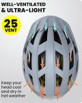 OutdoorMaster MIPS Adult Recreational Cycling Helmet - Aqua Blue,M