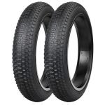 2 Unit-20x3.0 E-Bike Fat Tire-76-406 Robust,High-Performance 20inch Fat BikeTyre for MTB and Ebikes,Durable All-Terrain Directional Knobby Tread,Superior for Street & Trail Adventures