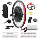 Bepritm Wheel E-Bike Conversion Kit, 20" Wheel E-Bike Hub Motor Kit with 30A Controller & LED Display & Waterproof Wiring, Electric Bike Conversion Kits for Most Bicycles
