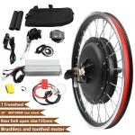 Bepritm Wheel E-Bike Conversion Kit, 20" Wheel E-Bike Hub Motor Kit with 30A Controller & LED Display & Waterproof Wiring, Electric Bike Conversion Kits for Most Bicycles