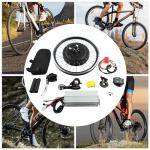 Bepritm Wheel E-Bike Conversion Kit, 20" Wheel E-Bike Hub Motor Kit with 30A Controller & LED Display & Waterproof Wiring, Electric Bike Conversion Kits for Most Bicycles