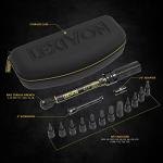 LEXIVON Bike Torque Wrench 1/4-Inch Dr. 15-Piece Kit | 72-Tooth Gear, Dual-Direction Click Type 2~26 Nm / 17.7~230.1 in-lb (LX-191)