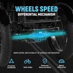 Qlife Triker Plus Electric Bike, Peak 1200W Brushless Motor Electric Tricycle for Adults, 48V 13Ah Folding Ebike, Max 20MPH Up to 65 Miles, Bicycle, 20x4.0 Fat Tire E-Bike, Grey