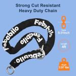 Febabilo Bike Locks Heavy Duty Anti Theft,4 Digit Combination Ebike u Lock with Cut-Proof Security 4FT x 8mm Chain,Combo Large U Shape Lock for Motorcycle,Scooter,Bicycle,Electric,Moped