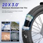 Aipas A2 Folding Electric Bike, 20'' Fat Tire Electric Bike with 750W Peak Motor, 48V 12.8Ah Removable Battery, 28MPH Max Speed, 62 Mile Range, Step-Through Frame and 7-Speed