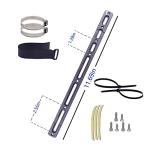 DRIFT MANIAC Ebike Conversion Kit for Battery Adapter Frame Mount, Aluminum Black 6 Slot