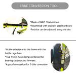 DRIFT MANIAC Ebike Conversion Kit for Battery Adapter Frame Mount, Aluminum Black 6 Slot