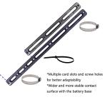 DRIFT MANIAC Ebike Conversion Kit for Battery Adapter Frame Mount, Aluminum Black 6 Slot