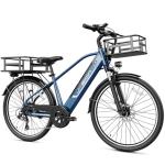 Jasion Roamer EBike for Commuting,LCD Display,1200W Peak Motor,528WH Removable Battery Ebike, Up to 28 MPH,7-Speed Bicycle and Front Suspension with Front & Rear Basket