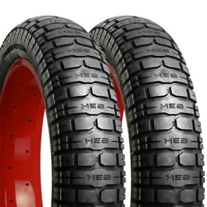 HEB VIPERESS 20x4.0 Fat Tire - Puncture Resistant Ebike Tires, 20x4 Fat Bike Tire for Electric Bike, MTB, Heavy Duty, All Terrain Tire for Street/Trail Riding - Qty 2