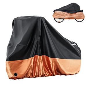 MOONCOOL Adult Tricycle Cover Trike Cover, 3 Wheeled Bicycle Bike Cover for Outdoor Storage Waterproof, Dust Wind Proof for Bikes