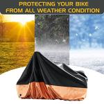 MOONCOOL Adult Tricycle Cover Trike Cover, 3 Wheeled Bicycle Bike Cover for Outdoor Storage Waterproof, Dust Wind Proof for Bikes