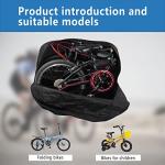 CamGo 20 Inch Folding Bike Bag - Waterproof Bicycle Travel Case Outdoors Bike Transport Bag for Cars Train Air Travel (Black, 20 inch)