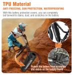 NEWBOLER E Bike Battery Cover - Cold, Dust and Waterproof E-Bike Battery Protector Accessory for Battery Heating and Increased Range for Batteries with a circumference of 8.66-17.5 in