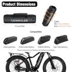 NEWBOLER E Bike Battery Cover - Cold, Dust and Waterproof E-Bike Battery Protector Accessory for Battery Heating and Increased Range for Batteries with a circumference of 8.66-17.5 in