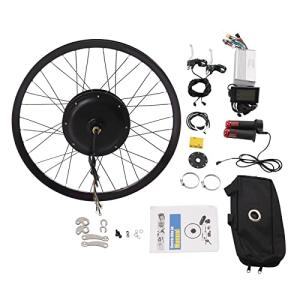 27.5Inch Electric Bicycle Conversion Kit, 72V 2000W E-Bike Rear Wheel Hub Motor with Mutifunction LCD Display & Pedal Assistant Sensor, 60N.M 7-Speed Flywheel E-Bike Conversion Set US Stock
