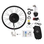 27.5Inch Electric Bicycle Conversion Kit, 72V 2000W E-Bike Rear Wheel Hub Motor with Mutifunction LCD Display & Pedal Assistant Sensor, 60N.M 7-Speed Flywheel E-Bike Conversion Set US Stock