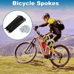 A ABSOPRO Bicycle Spokes 12G 125mm Length Bike Wheel Spokes Carbon Steel Black 1 Set