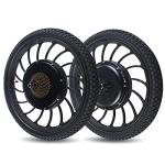 HinLIaDa Electric Bicycle Hub Motor Kit, 20" in 1000W Ebike Front/Rear Wheel Electric Bicycle Motor Conversion Kit Powerful Hub Motor Kit 7-Speed Freewheel with Tire and Tube Black (Rear)