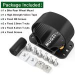 Bicycle Rear Wheel Holder, Rear Wheel Rack Mount, Road Bike Tire Bracket Holder Carrier Fits Mountain Bikes, Road Bicycles & EBikes, Black