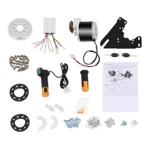 36V 350W Electric Bike Conversion Kit, E-Bike Brush Motor Set for Left Chain Drive, Electric Mountain Bike Conversion Kit for Bicycles, Station Wagons, Commuter Vehicles, Mountain Bikes