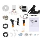 36V 350W Electric Bike Conversion Kit, E-Bike Brush Motor Set for Left Chain Drive, Electric Mountain Bike Conversion Kit for Bicycles, Station Wagons, Commuter Vehicles, Mountain Bikes