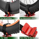Bicycle Rear Wheel Holder, Rear Wheel Rack Mount, Road Bike Tire Bracket Holder Carrier Fits Mountain Bikes, Road Bicycles & EBikes, Black