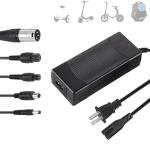 LHIBYOLO 42V 2A Electric Scooter Charger 5 in1 Plugs Universal,for 36V Electric Scooter Ebike Lithium Battery，for Jetson,Razor,Swagtron,Bird,Gotrax,Segway