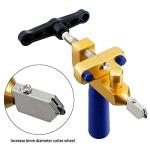 Szliyands Glass Tile Cutter, New Design 2 in 1 Glass Cutting Tool with Extra 6 Cutter Blades Glass Tile Cutter for Glass, Mirror, Ceramic Tile, Glazed Tiles