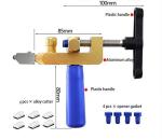 Szliyands Glass Tile Cutter, New Design 2 in 1 Glass Cutting Tool with Extra 6 Cutter Blades Glass Tile Cutter for Glass, Mirror, Ceramic Tile, Glazed Tiles