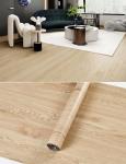 FOGZUVR 15.7'' Wide Vinyl Flooring Roll 12.86 Sq.ft Self-Adhesive, Wood Grain Floor Tiles Peel and Stick Waterproof Floor Stickers Durable Easy Install for Bathroom&Kitchen(Yellow, 118''x15.7'')