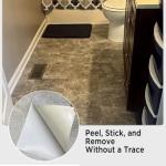 auxua Peel and Stick Floor Tiles, Stone Vibe Upgraded Thick 12"x12" Vinyl Floor Tiles Waterproof, Non-Slip for Bathroom, Kitchen, Self Adhesive DIY for Instant Ambiance (12 Tiles)