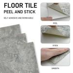 auxua Peel and Stick Floor Tiles, Stone Vibe Upgraded Thick 12"x12" Vinyl Floor Tiles Waterproof, Non-Slip for Bathroom, Kitchen, Self Adhesive DIY for Instant Ambiance (12 Tiles)