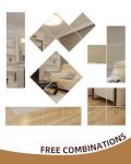 PIUDOC 12" x 12" 4Pcs Full Length Wall Mirror Tiles, Frameless Wall Mounted Mirror Glass Wall Peel and Stick Mirror for Home Gym, Door, Bedroom, Living Room (12" x 12"-4PCS)