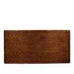 Leick Home 10058 Rustic Slate Tile Coffee Table with Shelf, Rustic Oak