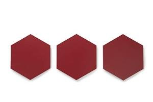 Lucida Surfaces Luxury Vinyl Floor Tiles | Glue Down Adhesive Flooring | 25 Colorful Hexagon Tiles | MosaiCore | 12.25 Sq. Feet