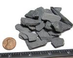 Natural Slate Stone -1/2 to 1 inch. Perfect Size for Miniature or Fairy Gardens, Aquariums, Reptiles, Terrariums, Model Railroads, Dioramas & Wargaming (2lbs Grey)