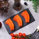 Hoolerry 15 Pcs 8 x 4 Inch Slate Charcuterie Boards Bulk, Mini Slate Cheese Board Black Sushi Platters Individual Stone Serving Tray Plates for Food, Appetizers, Cheese, Meat, Party