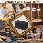 Hoolerry 15 Pcs 8 x 4 Inch Slate Charcuterie Boards Bulk, Mini Slate Cheese Board Black Sushi Platters Individual Stone Serving Tray Plates for Food, Appetizers, Cheese, Meat, Party